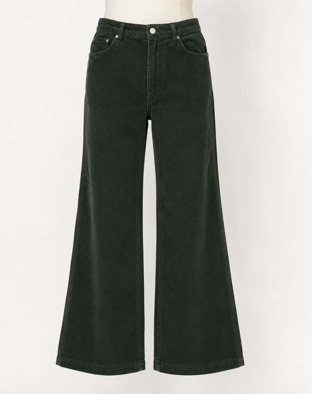 Rolla's Eastcoast High Rise Flare Corduroy Pants in Ivy Green size 32